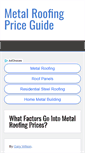 Mobile Screenshot of metalroofingpricesx.com